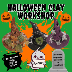 Halloween Witches Hat or Spooky Toadstool Clay Workshop