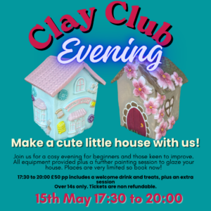 Clay Club: Cute Little House Workshop Evening